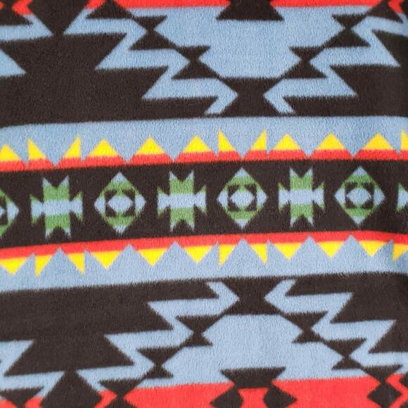 Chaps Sport Fleece Jacket Plus Size 3X Aztec Southwestern Full Zip LS - Picture 4 of 11